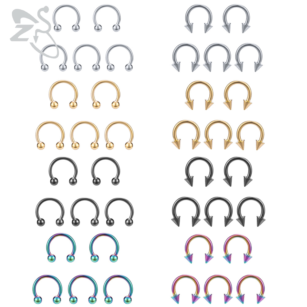 ZS Horseshoe 316L Surgical Ste - Zs Body Jewelry บทวิจารณ์และราคา
