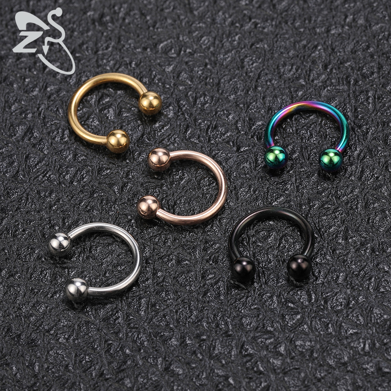 ZS Horseshoe 316L Surgical Ste - Zs Body Jewelry บทวิจารณ์และราคา