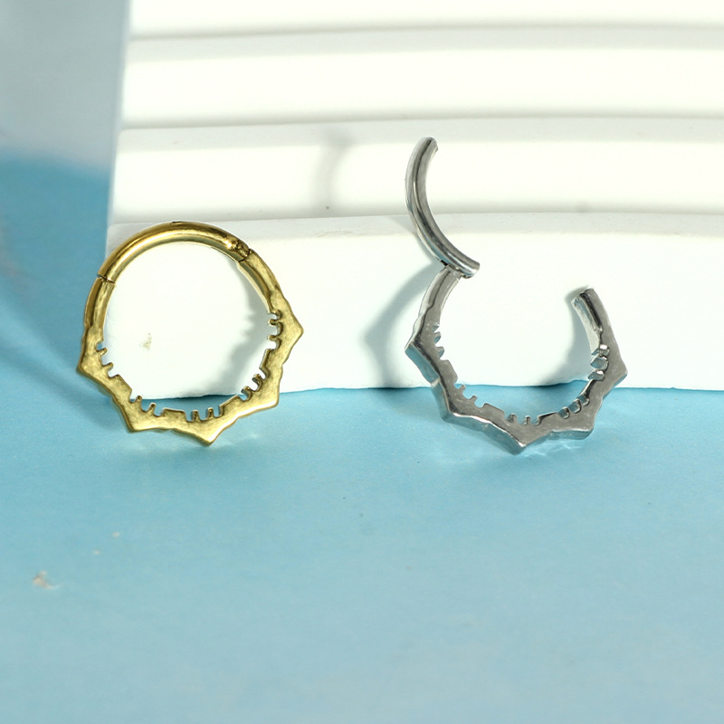 Nose Hoop Earrings Metal Nose  - Body Jewelry And Earrings บทวิจารณ์และราคา