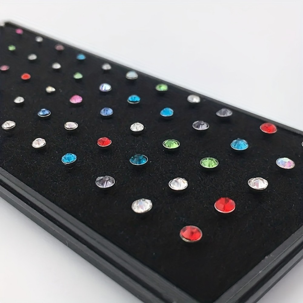 60pcs Nose Ring Set Stud Earri - Body Jewelry Store บทวิจารณ์และราคา