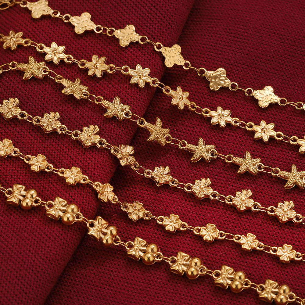 1Meter Stainless Steel Flower  - Body Chain Jewelry บทวิจารณ์และราคา