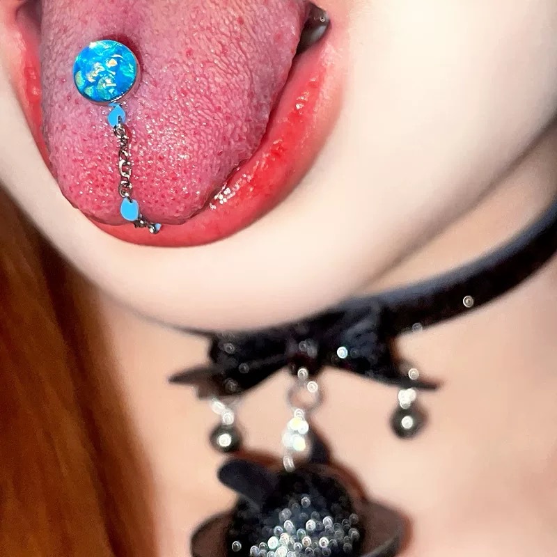 1Pc High-Quality Trendy Blue G - Body Jewelry Titanium บทวิจารณ์และราคา