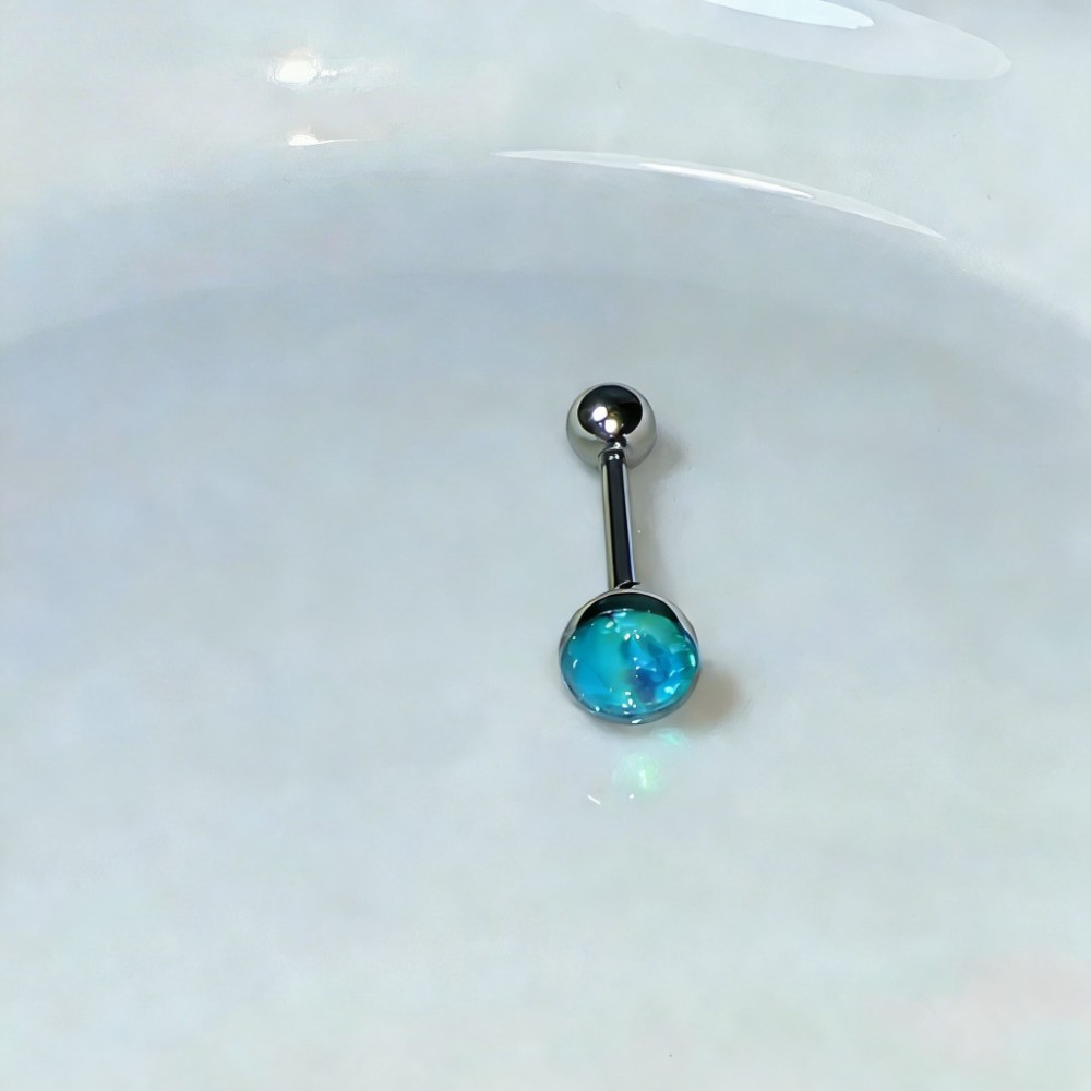 1Pc High-Quality Trendy Blue G - Body Jewelry Titanium บทวิจารณ์และราคา