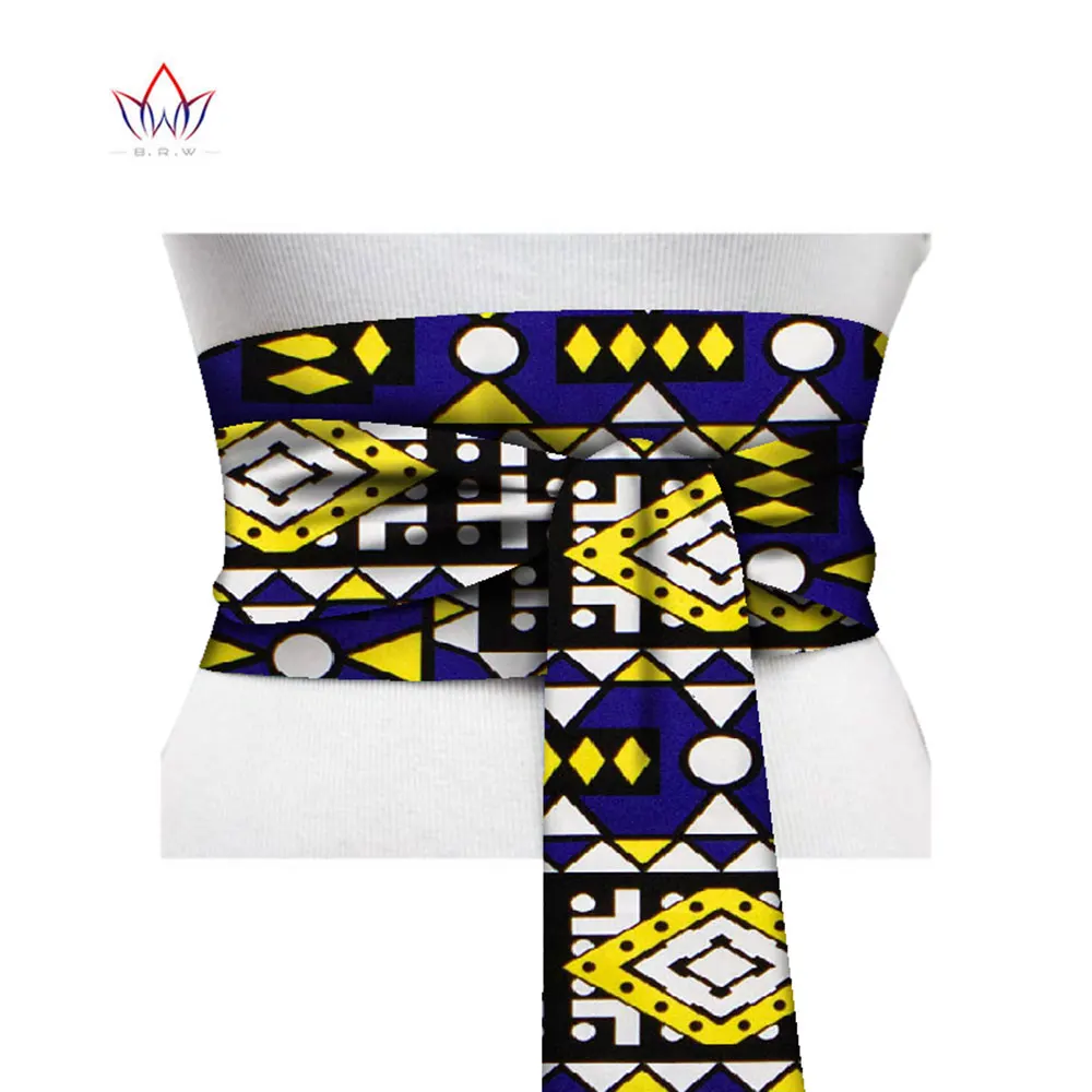 2024 African Print Obi Ankara  - Yellow Body Jewelry บทวิจารณ์และราคา