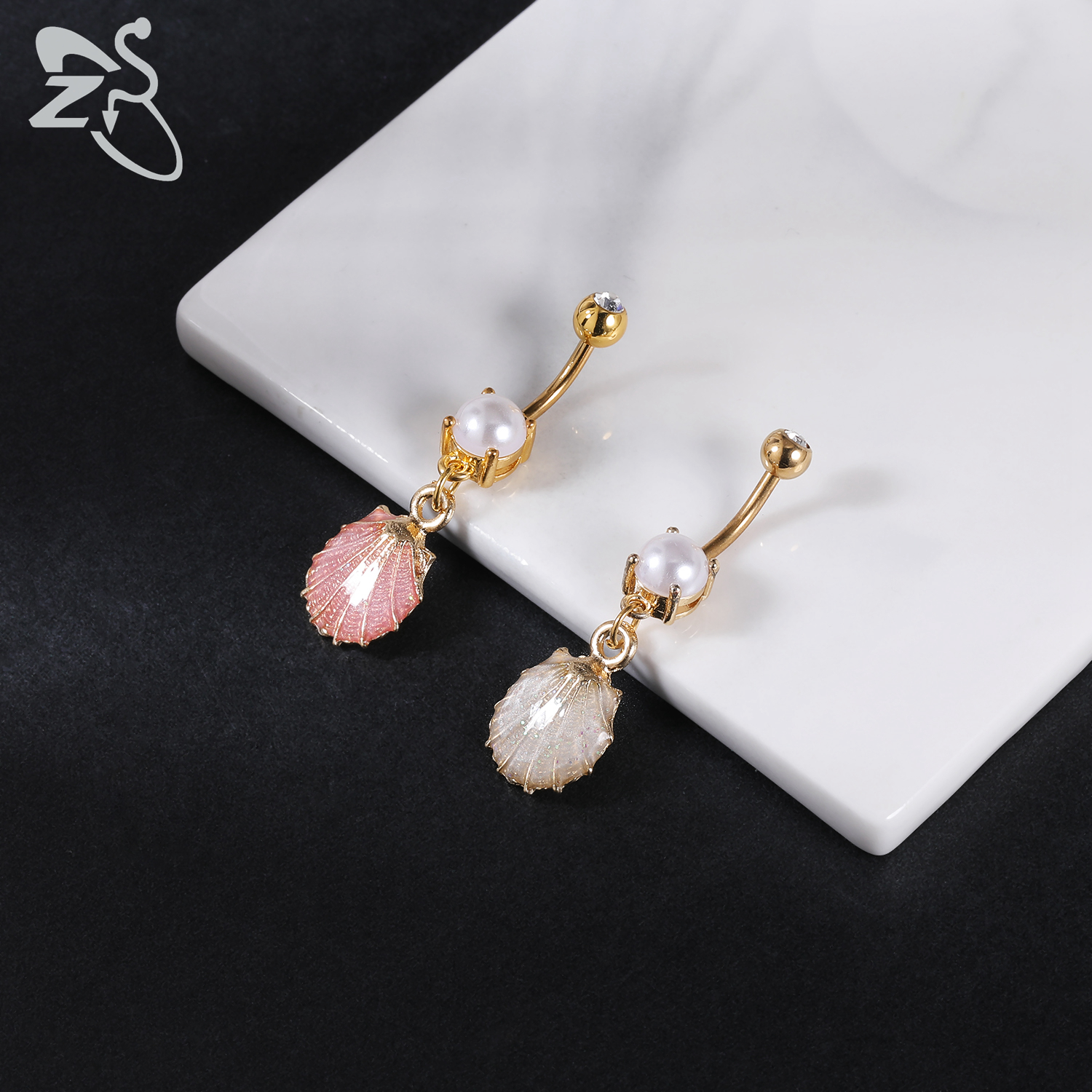 ZS 1 PC Cute Shell Pendant Bel - Zs Body Jewelry บทวิจารณ์และราคา