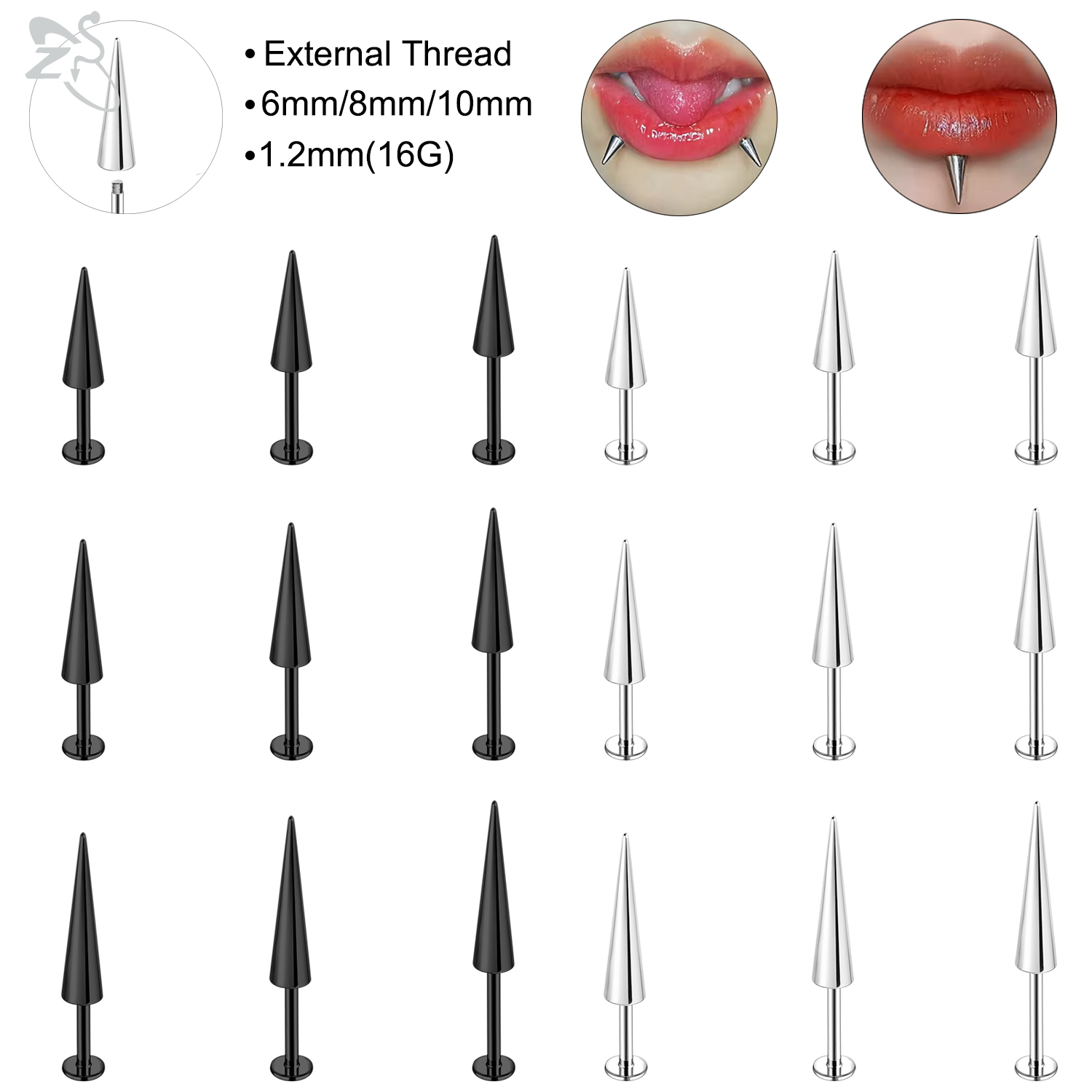 ZS 10pcs/lot 16G Stainless Ste - Zs Body Jewelry บทวิจารณ์และราคา