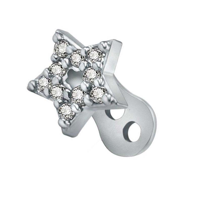 Fashionable Stainless Dermal A - Body Jewelry For Sensitive Skin บทวิจารณ์และราคา