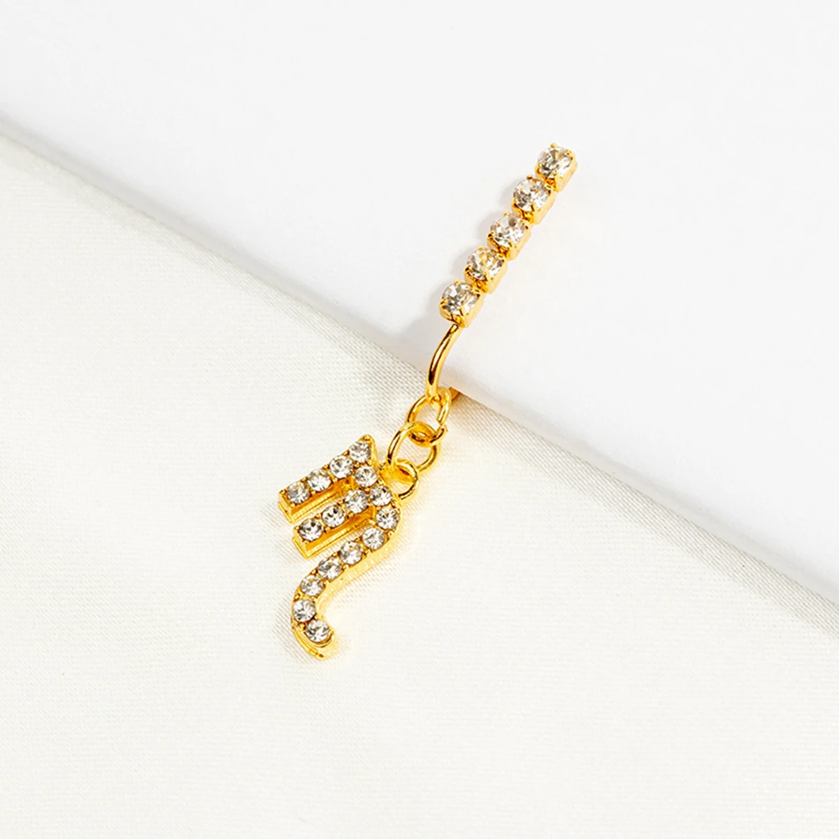 2 Pack Ear Clips Metal Zircon  - Body Jewelry And Earrings บทวิจารณ์และราคา