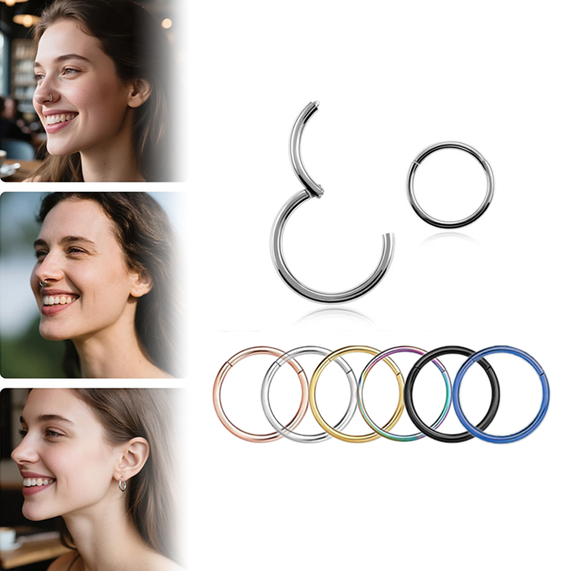 16G 316L Surgical Steel Hinged - Body Jewelry And Earrings บทวิจารณ์และราคา