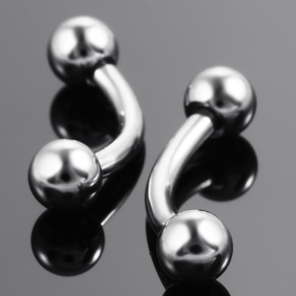 10Pcs/lot Steel Eyebrow Banana - Zoor Body Jewelry บทวิจารณ์และราคา