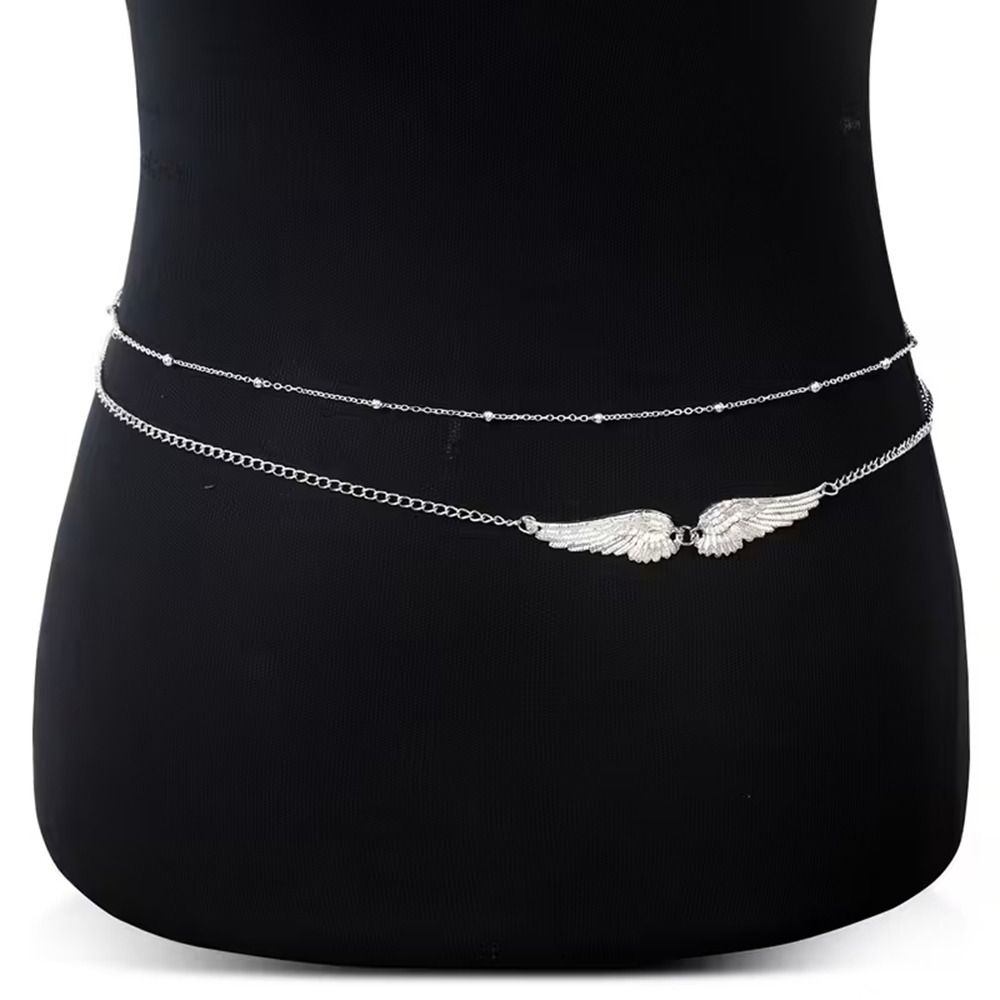 Gift Elegant Double Layer Wing - Body Jewelry Gold บทวิจารณ์และราคา