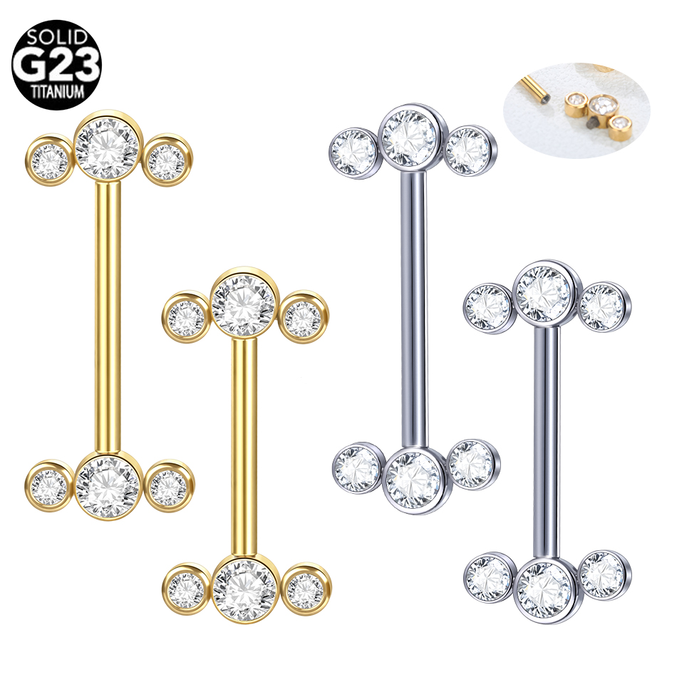 1/5PCS G23 Titanium PIERC Gold - Zoor Body Jewelry บทวิจารณ์และราคา