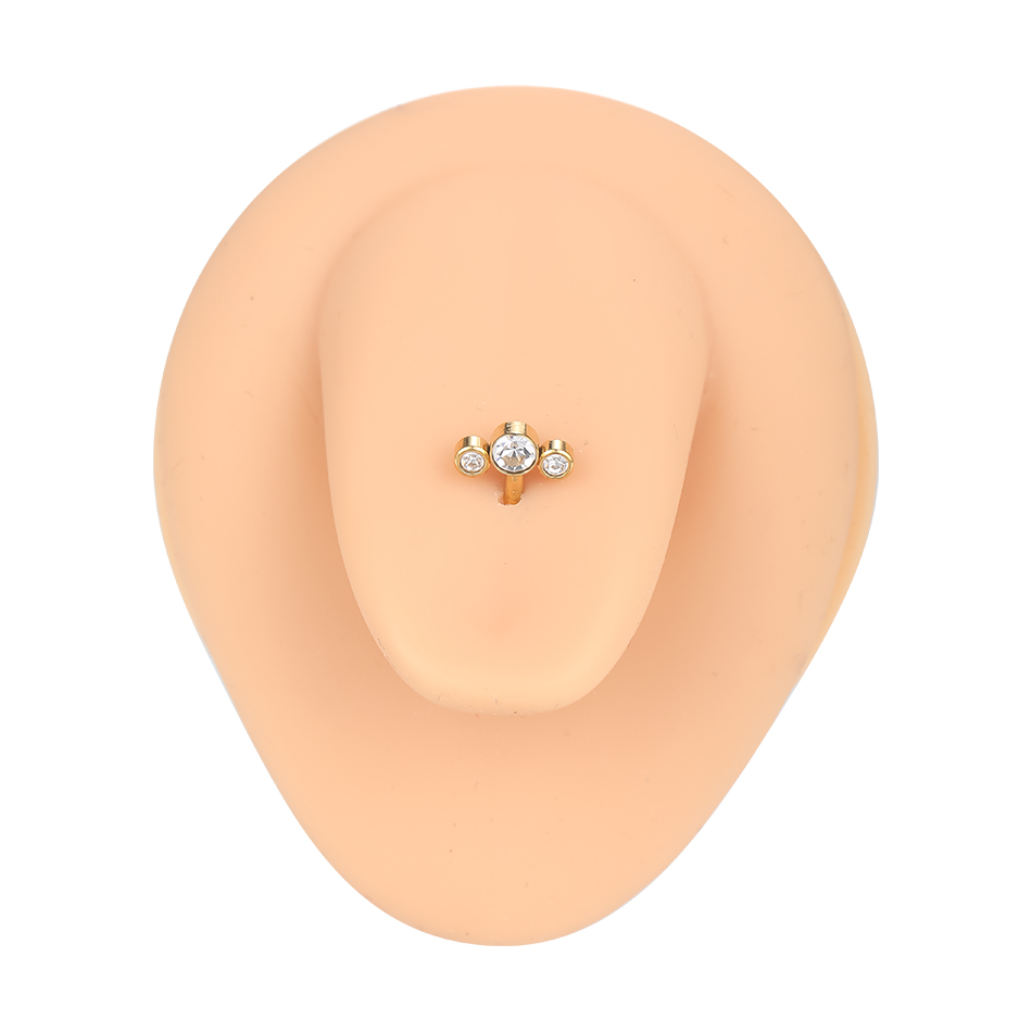 1/5PCS G23 Titanium PIERC Gold - Zoor Body Jewelry บทวิจารณ์และราคา