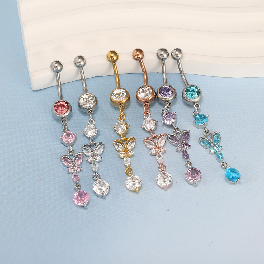 1pc Mixed Style Dangle Belly B - Body Jewelry Co บทวิจารณ์และราคา