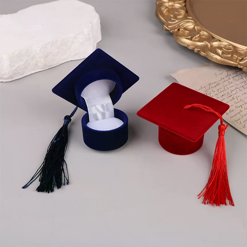 Creative Doctoral Hat Shape Ri - Body Jewelry Display บทวิจารณ์และราคา