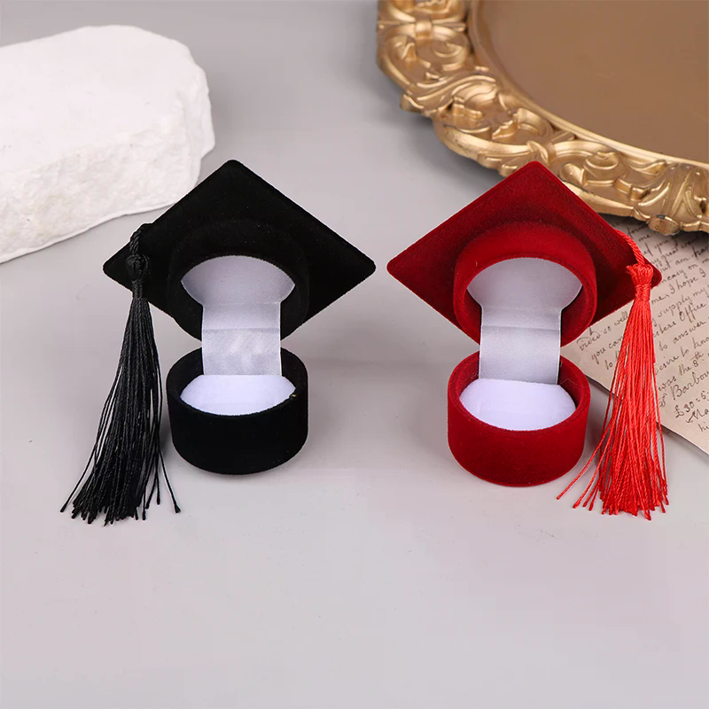 Creative Doctoral Hat Shape Ri - Body Jewelry Display บทวิจารณ์และราคา