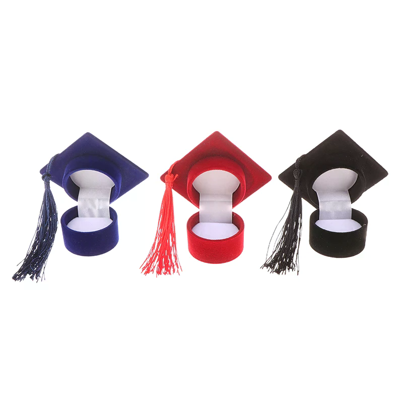Creative Doctoral Hat Shape Ri - Body Jewelry Display บทวิจารณ์และราคา