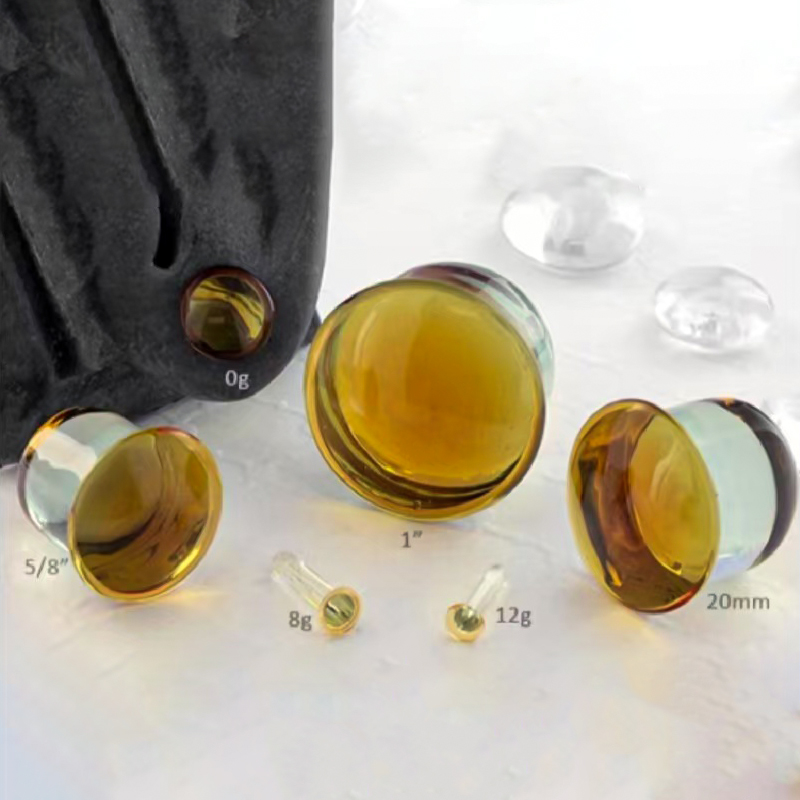 1Pair 1.6-16mm Top Quality Yel - Yellow Body Jewelry บทวิจารณ์และราคา