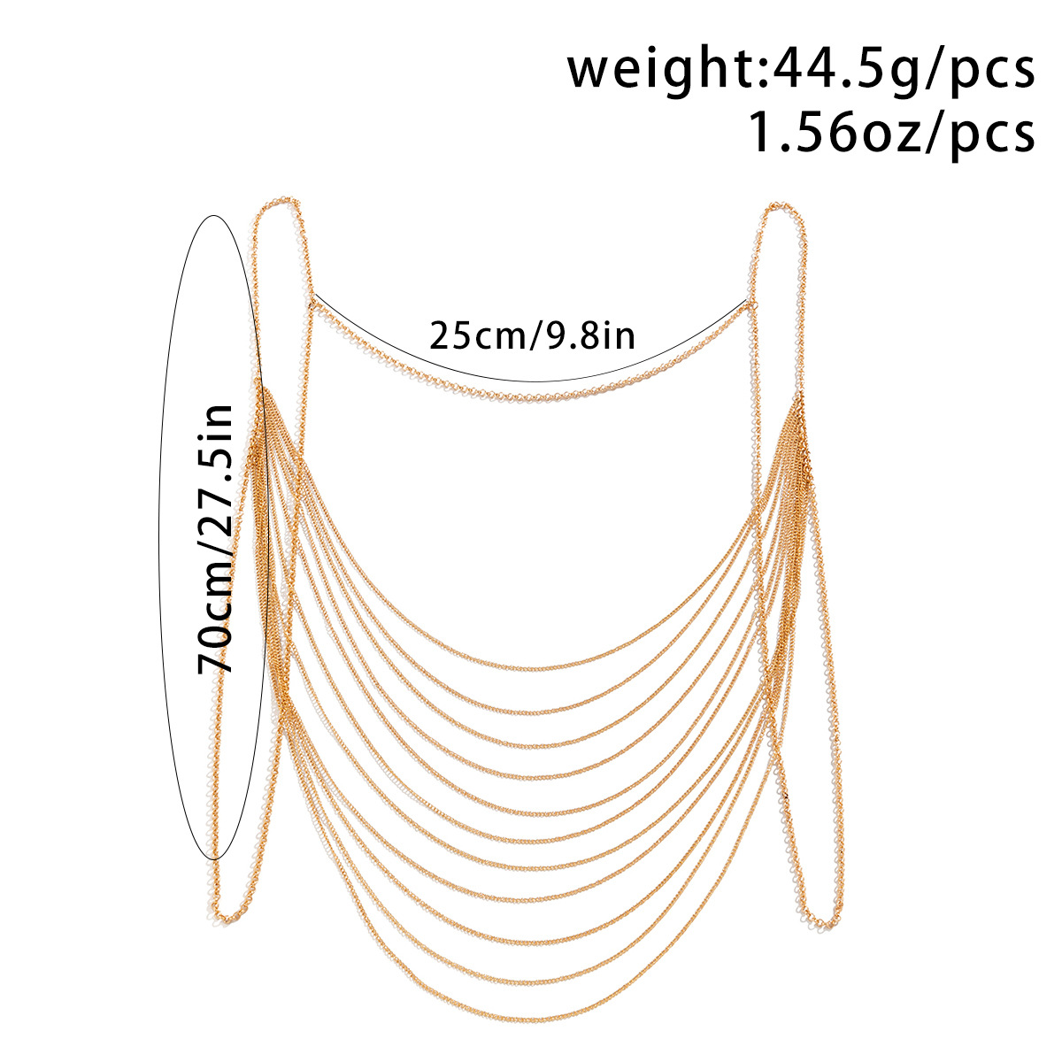 Classic Multi layered Tassel B - Body Jewelry Gold บทวิจารณ์และราคา