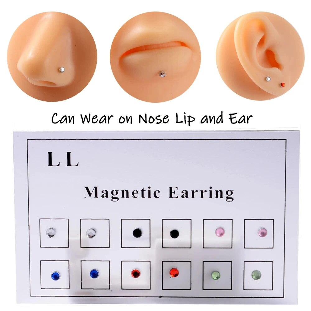 12PCS/Card Fake Cheater Non Pi - Body Jewelry And Earrings บทวิจารณ์และราคา