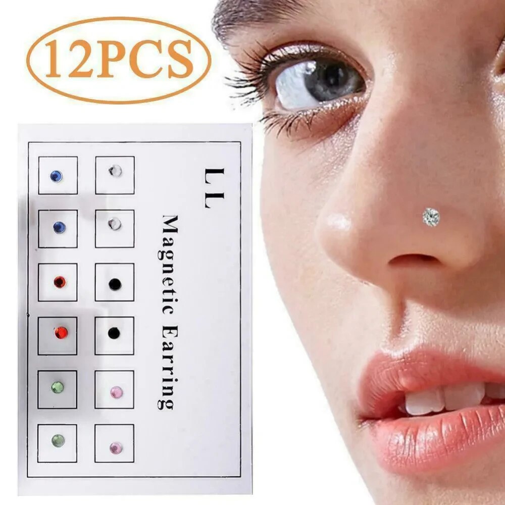 12PCS/Card Fake Cheater Non Pi - Body Jewelry And Earrings บทวิจารณ์และราคา