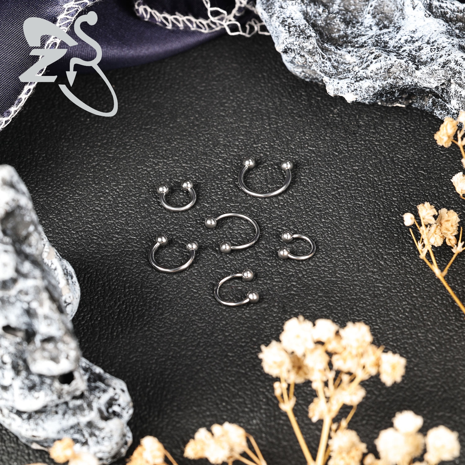 ZS 1PC 16G/18G Spike Nose Ring - Zs Body Jewelry บทวิจารณ์และราคา