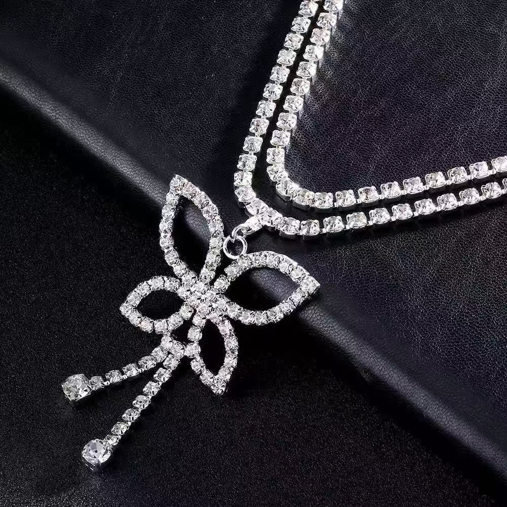 Luxury Rhinestone Double Chain - Body Jewelry Luxury บทวิจารณ์และราคา
