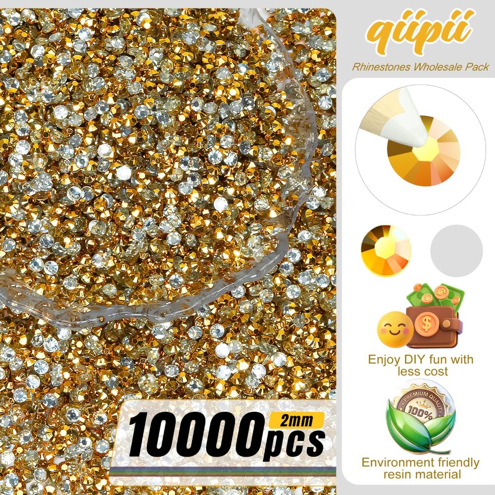 10000PCS 2mm Golden Yellow Res - Yellow Body Jewelry บทวิจารณ์และราคา