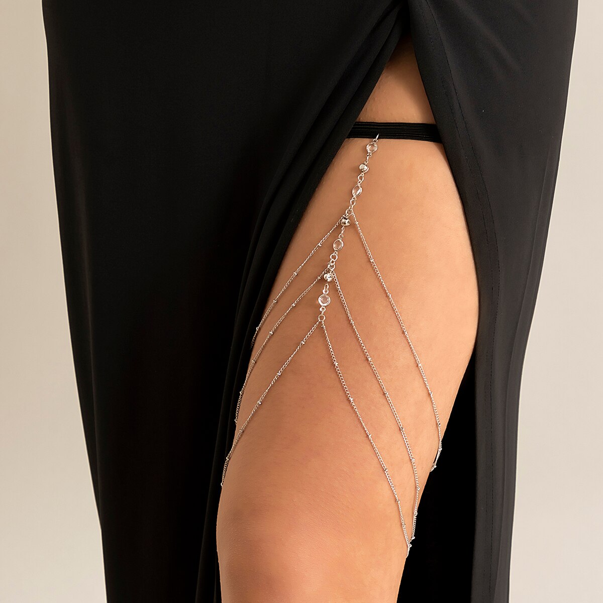Boho Elastic Band Crystal Leg  - Body Jewelry Luxury บทวิจารณ์และราคา