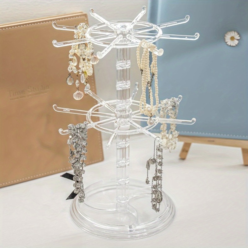 Rotating 2-Tier Jewelry and Ke - Body Jewelry Display บทวิจารณ์และราคา