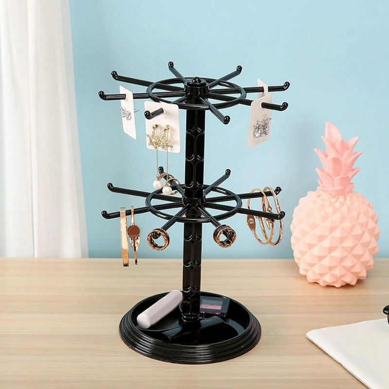 Rotating 2-Tier Jewelry and Ke - Body Jewelry Display บทวิจารณ์และราคา