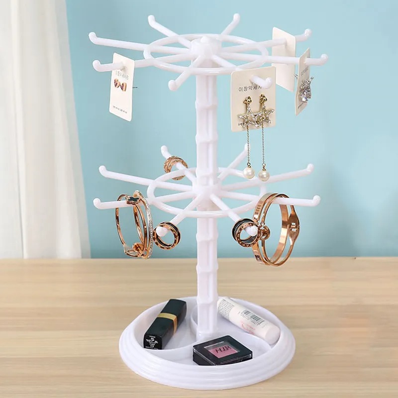 Rotating 2-Tier Jewelry and Ke - Body Jewelry Display บทวิจารณ์และราคา