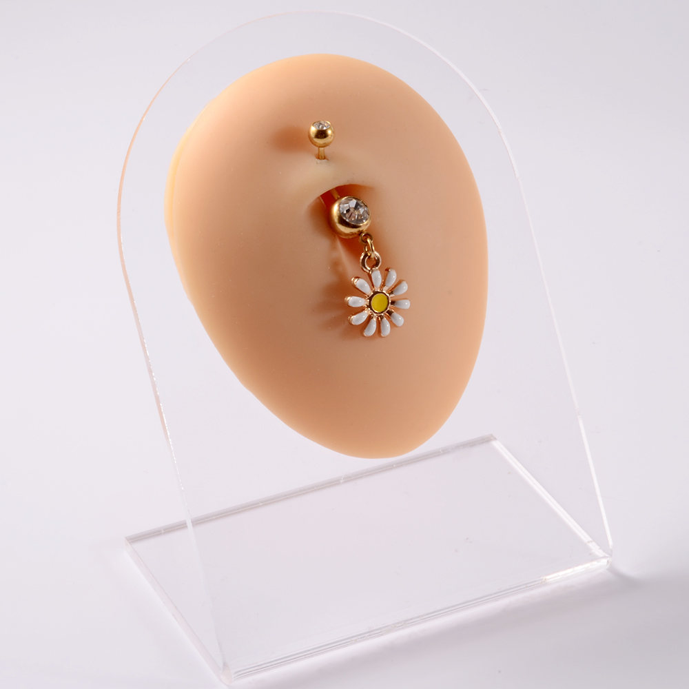361L Surgical Steel Daisy Flow - Yellow Body Jewelry บทวิจารณ์และราคา
