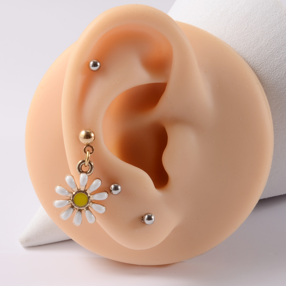 361L Surgical Steel Daisy Flow - Yellow Body Jewelry บทวิจารณ์และราคา