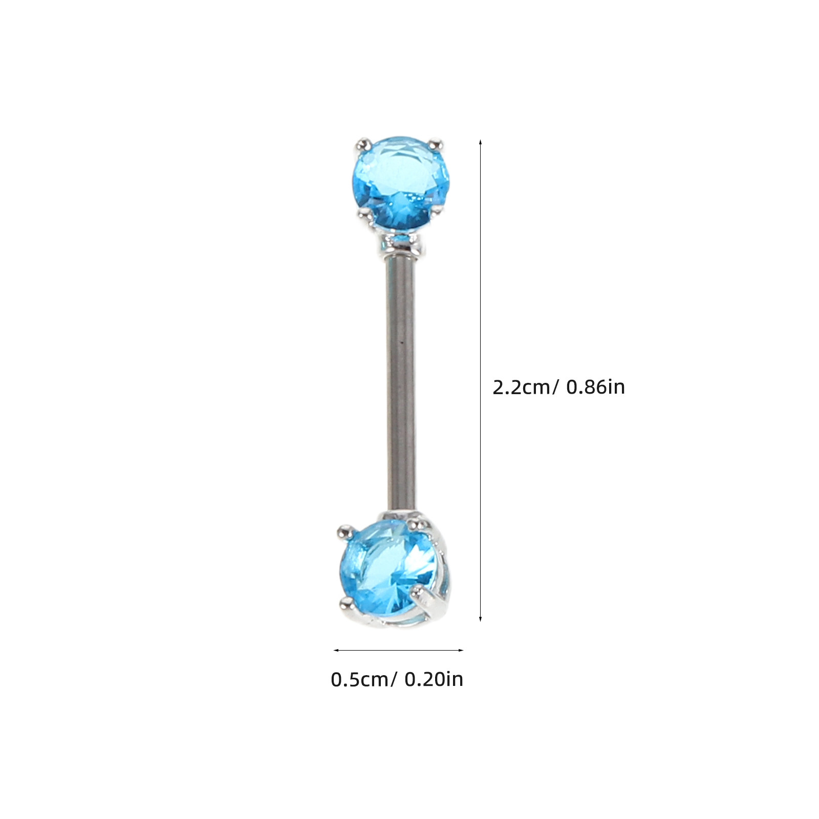 12Pcs Crystal Tongue Rings Sta - Body Jewelry For Sensitive Skin บทวิจารณ์และราคา