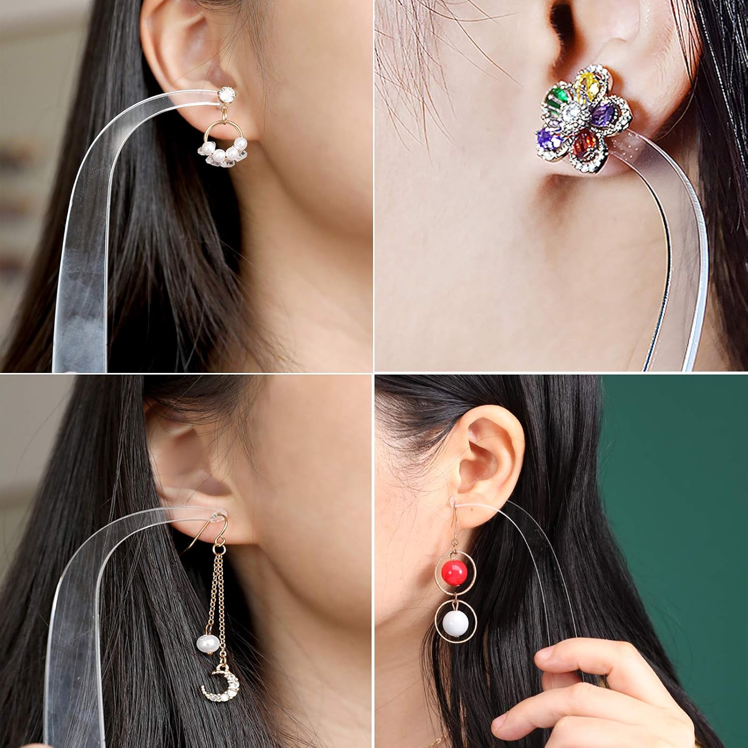 5pcs Acrylic Earring Try-on Wa - Body Jewelry Display บทวิจารณ์และราคา