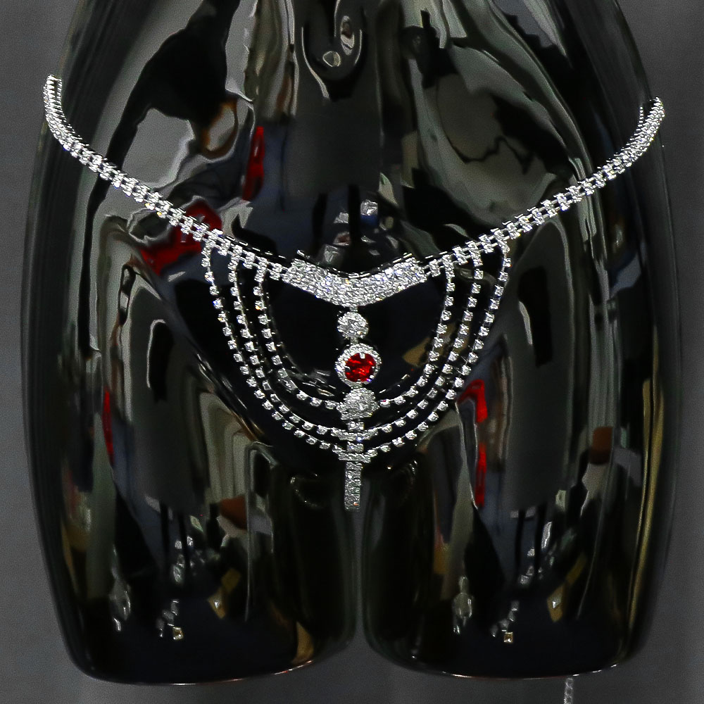 Crystal Rhinestone Body Chain  - Body Jewelry Ends บทวิจารณ์และราคา