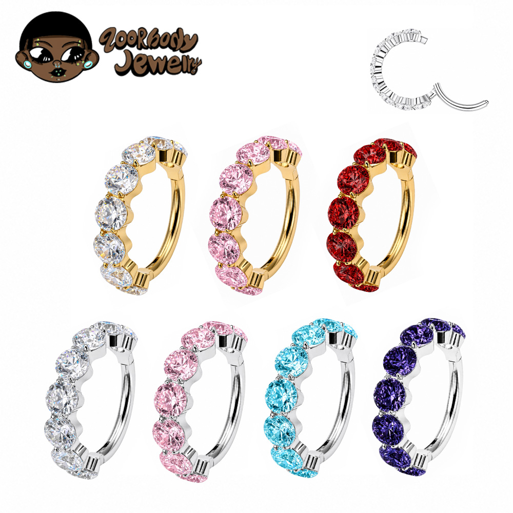 ZOOR F136 Titanium Luxury Zirc - Zoor Body Jewelry บทวิจารณ์และราคา