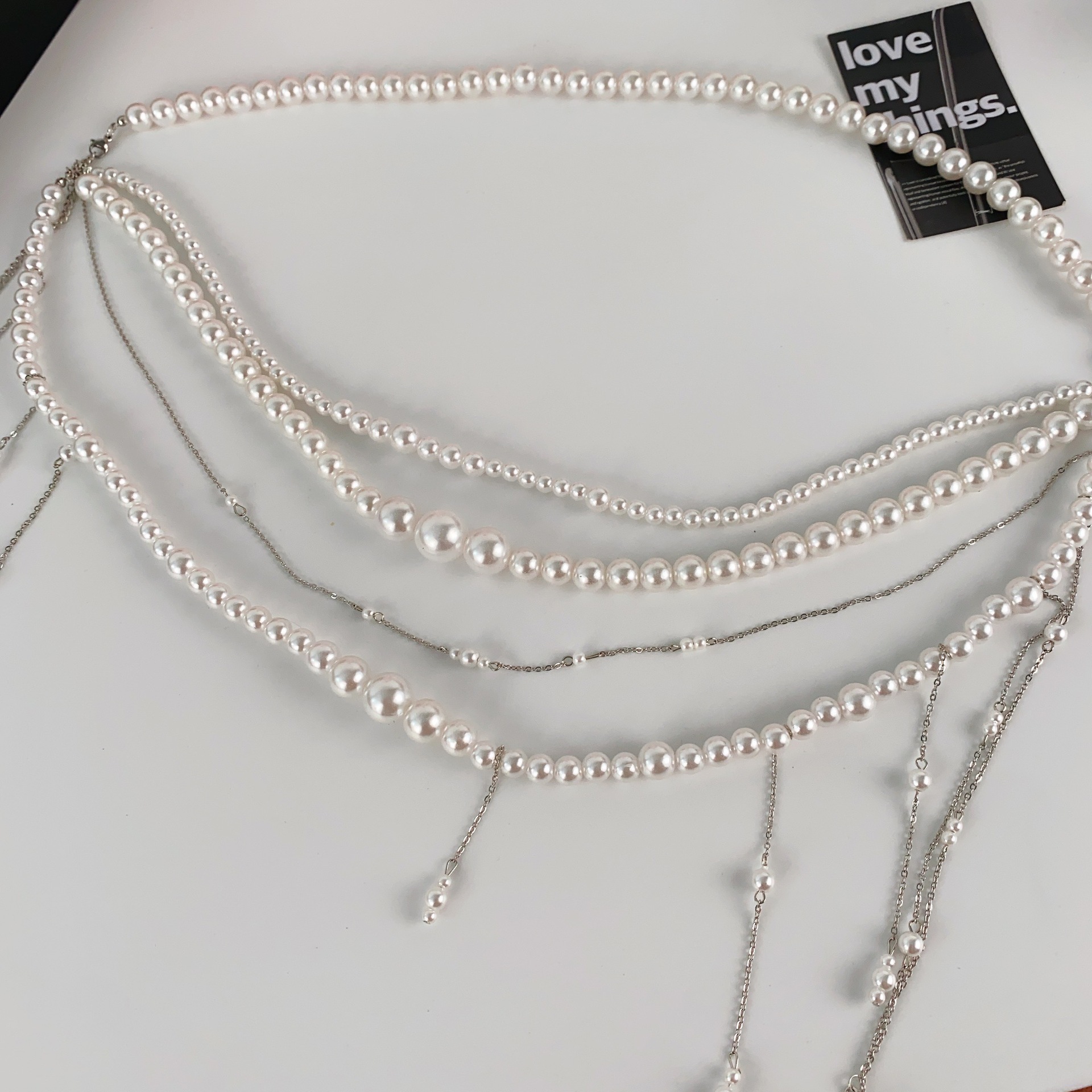 Ladies' Waist Chain Pearl Mult - Body Jewelry Brands บทวิจารณ์และราคา