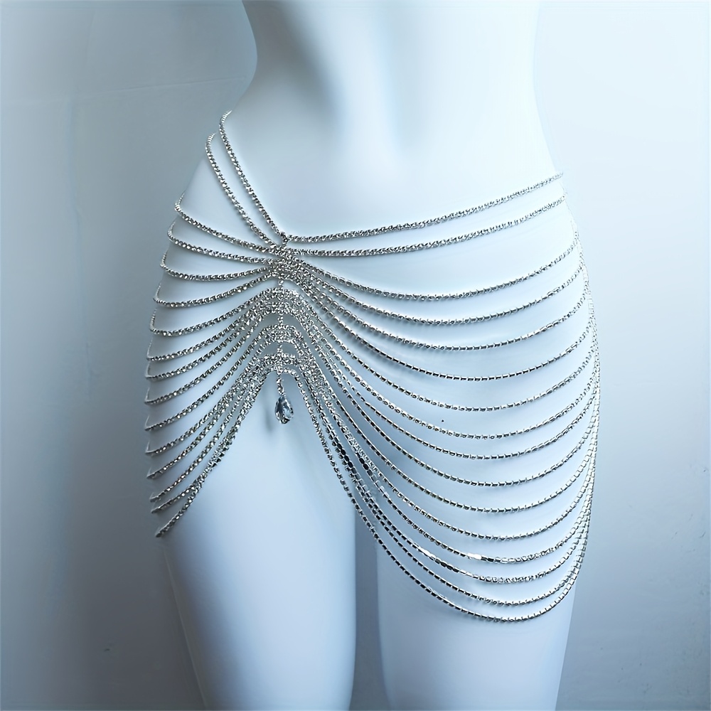 1PCS Sexy Shiny Tassel Crystal - Body Jewelry Luxury บทวิจารณ์และราคา