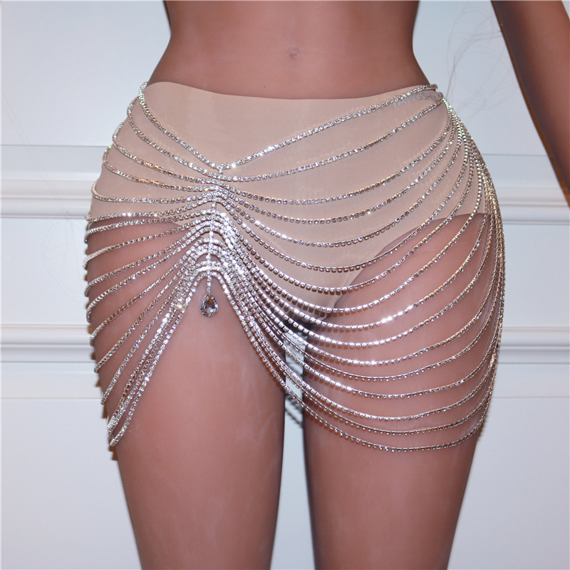 1PCS Sexy Shiny Tassel Crystal - Body Jewelry Luxury บทวิจารณ์และราคา