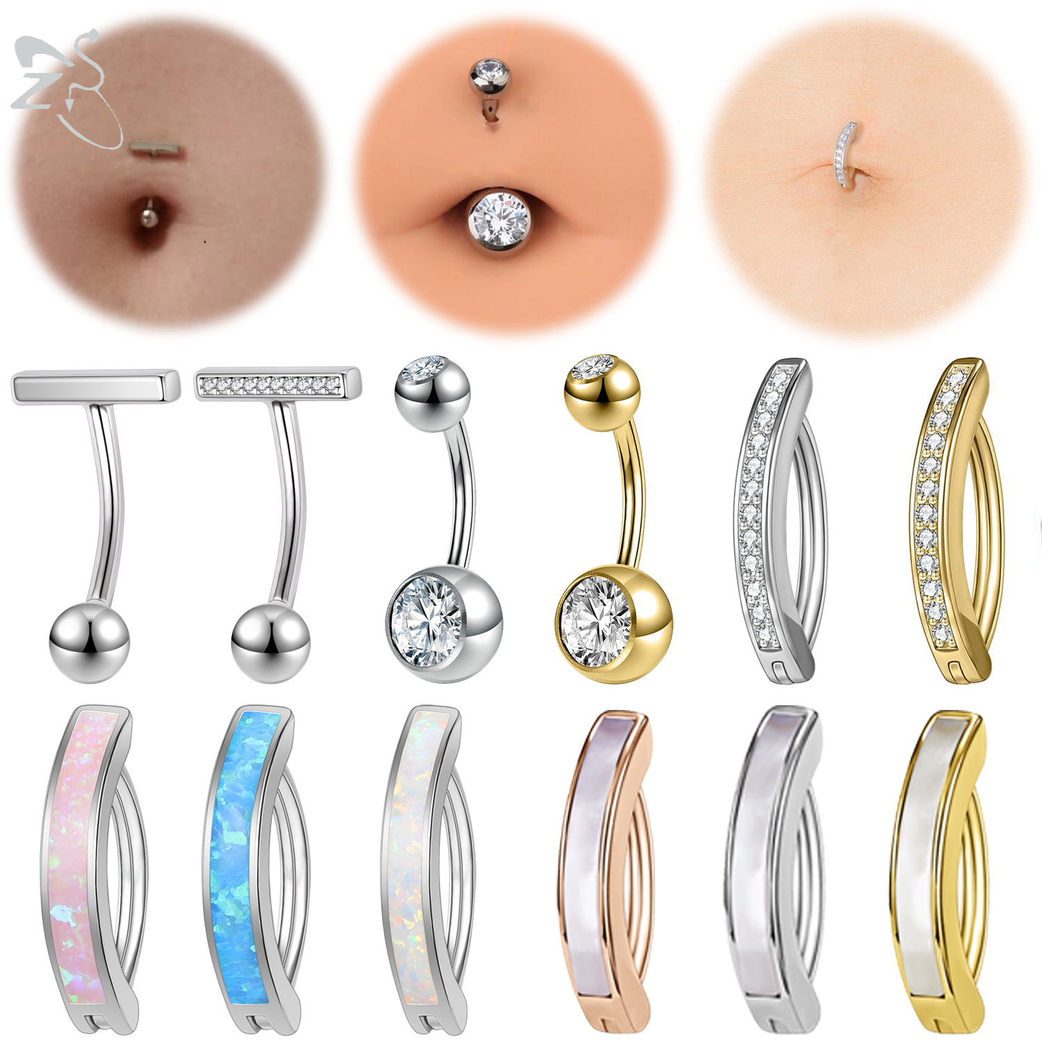 ZS 1 PC 925 Sterling Silver Na - Zs Body Jewelry บทวิจารณ์และราคา