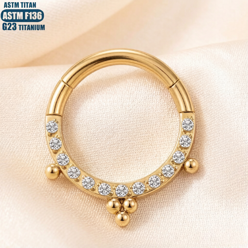 G23 Titanium Nose Ring Piercin - Body Jewelry For Sensitive Skin บทวิจารณ์และราคา