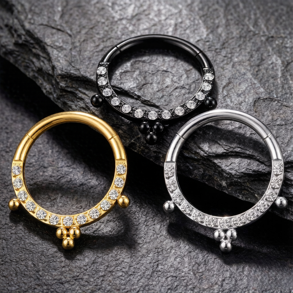 G23 Titanium Nose Ring Piercin - Body Jewelry For Sensitive Skin บทวิจารณ์และราคา