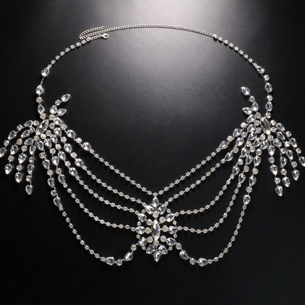 Boho Crystal Bridal Shoulder C - Body Jewelry Luxury บทวิจารณ์และราคา