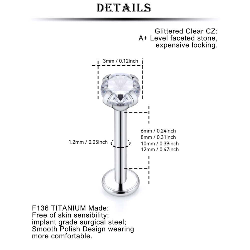 16G Stainless Steel Nose Rings - Body Jewelry For Sensitive Skin บทวิจารณ์และราคา