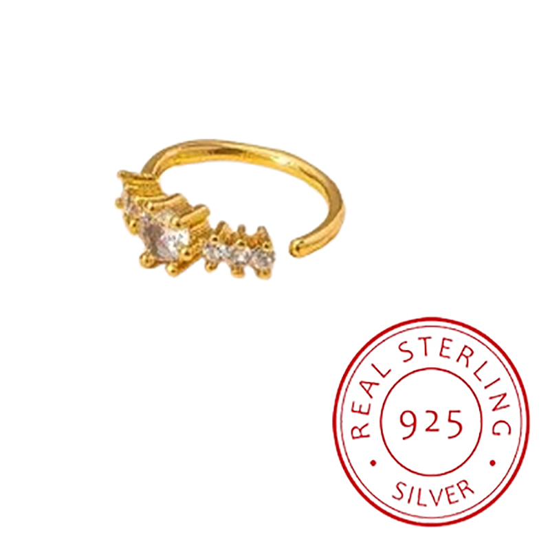 Simple Single Row Geometric S9 - Yellow Body Jewelry บทวิจารณ์และราคา