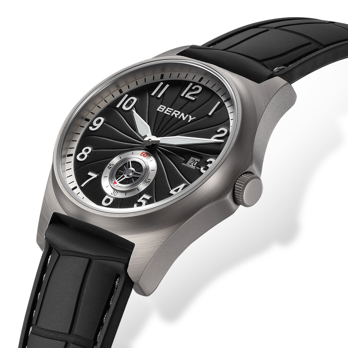BERNY Men's Titanium Automatic - Body Jewelry Titanium บทวิจารณ์และราคา