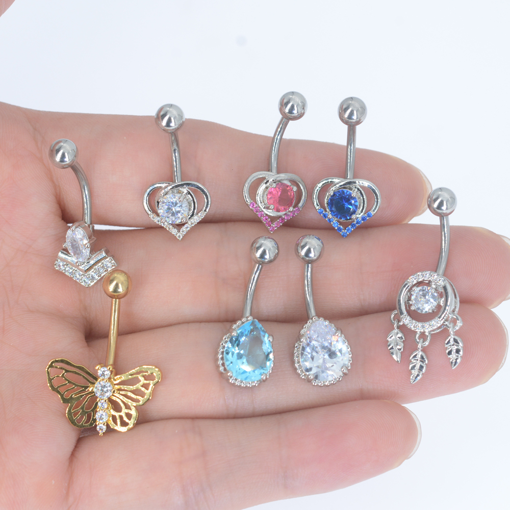 1Pc Butterfly Sexy Dangling Na - Body Jewelry Brands บทวิจารณ์และราคา