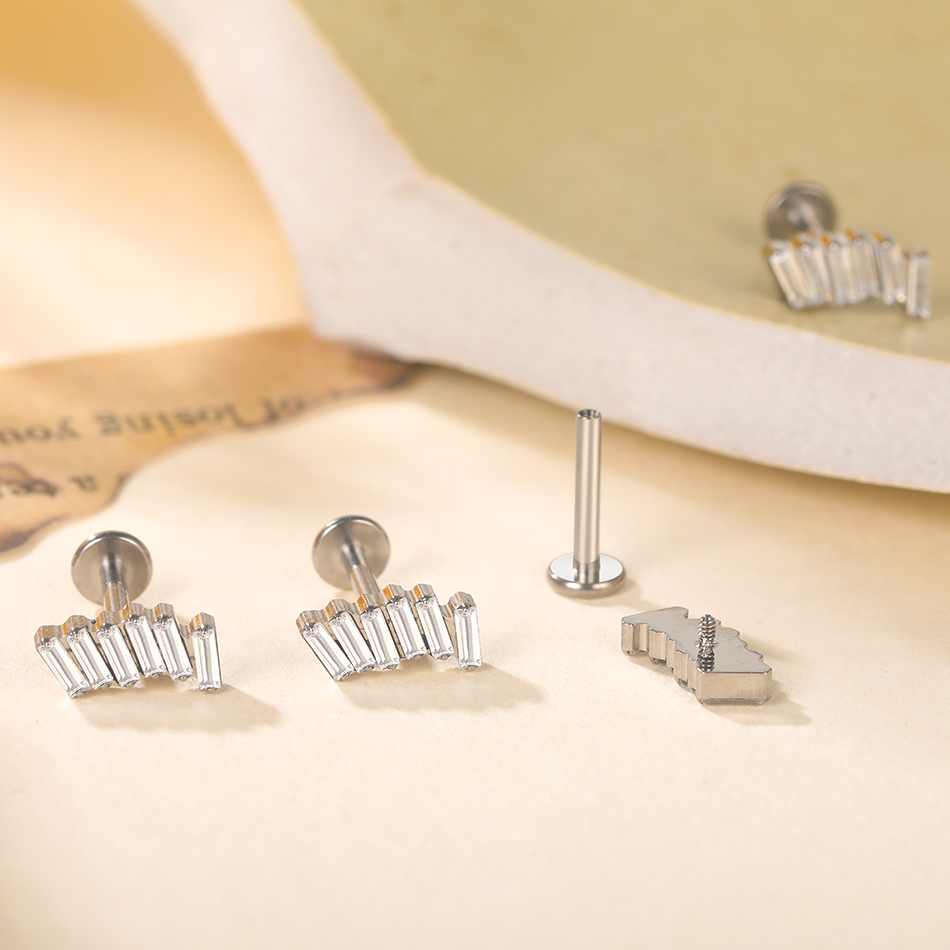 1/5Pcs G23 Titanium Ear Labret - Zoor Body Jewelry บทวิจารณ์และราคา